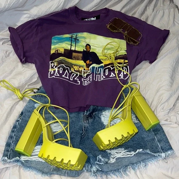 Lace Up Platform Block Heel - Picture 1 of 1